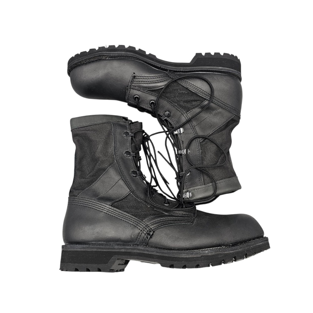 Belleville Mens Size 8 R NWOB ASTM HW Black Leather Combat Jungle Military Boots - Picture 6 of 8